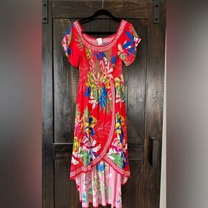 Jealous Tomato Hi Low Tropical Dress